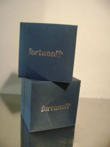 JEWELRY DISPLAY / STORAGE BOX  FORTUNOFF HINGED RING BOX SET 2