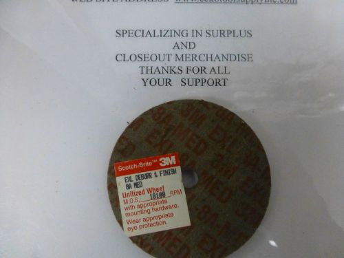 Abrasive convolute deburring wheel 3&#034;diax1/4&#034;wide steel {+} 3m {usa} new $4.50 for sale