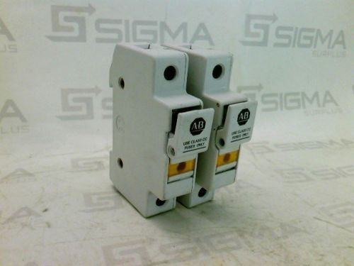 Allen-bradley 1492-fb1c30-l din rail fuse holder(lot of 2) for sale