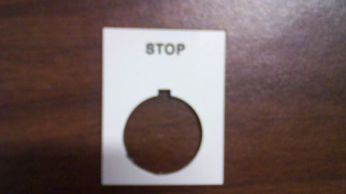 Custom Phenolic &#034;Stop&#034;