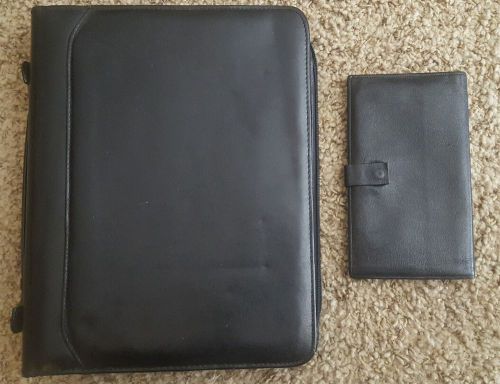 Heritage Black Vinyl Deluxe  3 Ring Binder# 2351705 &amp; princess gardener wallet