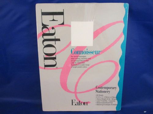 Vintage Eaton Connoisseur Heavy Weight Watermarked Paper for Resume 80 Sheets