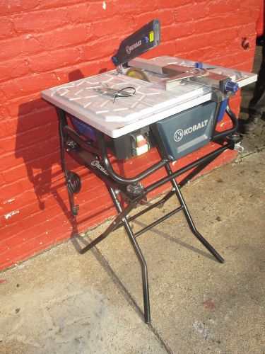 Kobalt 7&#034; table top tile saw w/ stand for sale