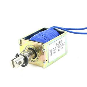 W6 dc 24v 400ma push pull type open frame solenoid electromagnet 10mm 19n 4lb for sale