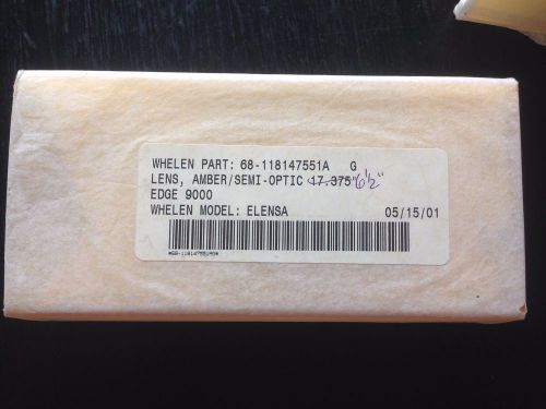 Whelen edge 9000 6.5&#034; lightbar lenses - amber warning lens - # 68-118147551a g for sale