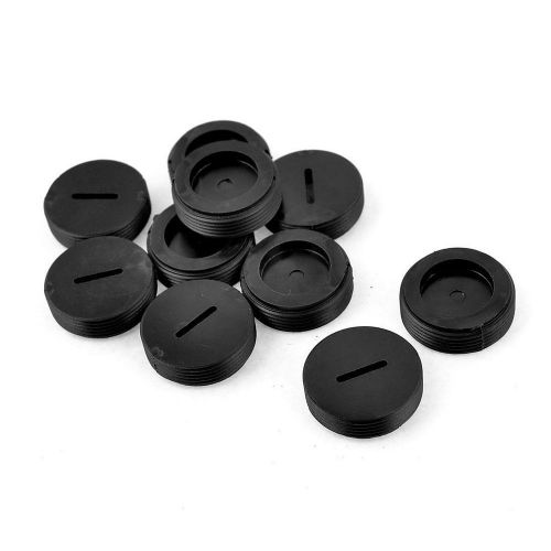 10 pcs black screw 21mm dia carbon brush holder caps cover for motor for sale