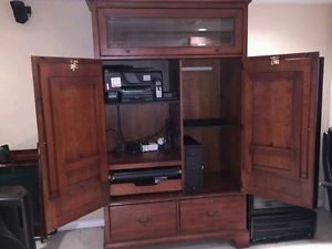 Solid Wood Maple Armoire Desks