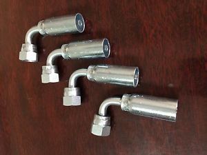 04u-a24 weatherhead hose fittings, interchange fforx90-04-04, 4 pack. for sale