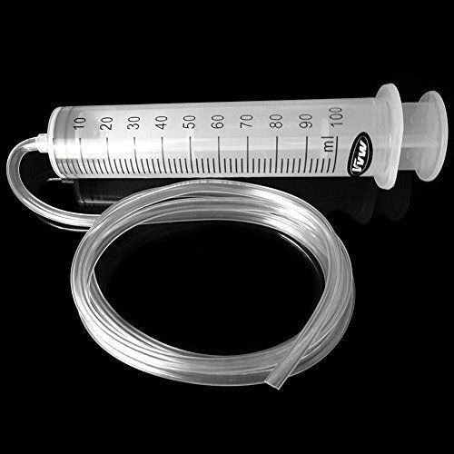 VvW Large Plastic 100ml Syringe +120cm 47in handy plastic tubing