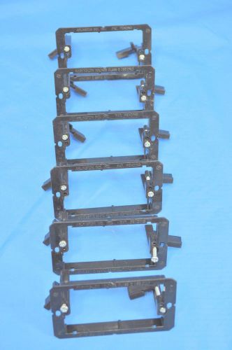 **LOT OF 6** Arlington Ind. LV1 Low Voltage Mounting Bracket 1-Gang Black New