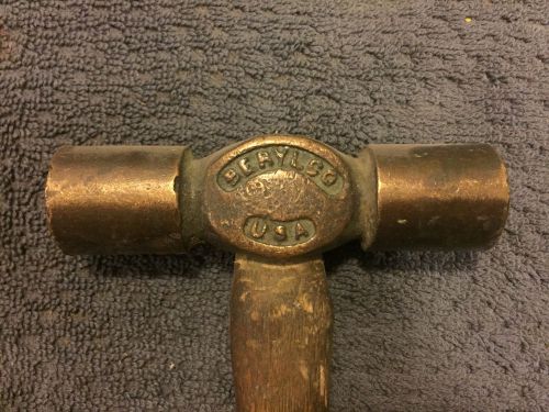 Berylco h84 beryllium hammer non sparking 1lb 2oz  9&#034; long 1&#034; dual face h-84 for sale