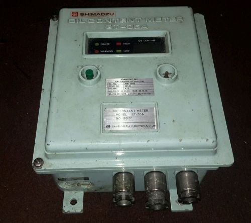 SHIMADZU ET35A OIL CONTENT METER