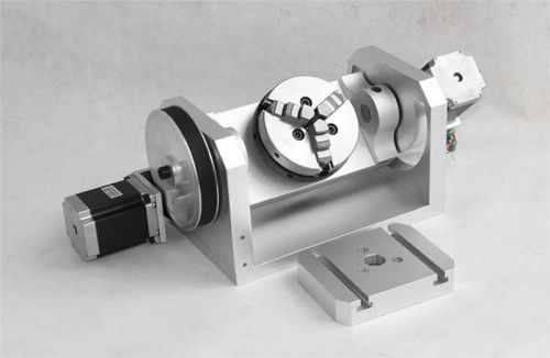 Mini CNC Engraving Rotary Table Axis 5th Axis 3 Jaw Ratio 6:1 CNC Dividing Head