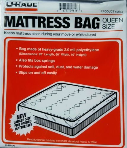 Uhaul Mattress Bag Queen 60&#034; x 92&#034; x 10&#034;