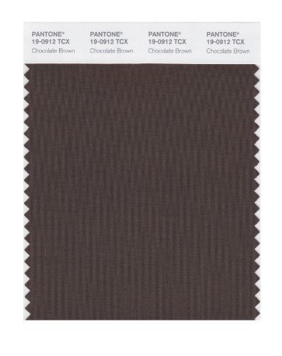 Pantone smart 19-0912x color swatch card, chocolate brown for sale