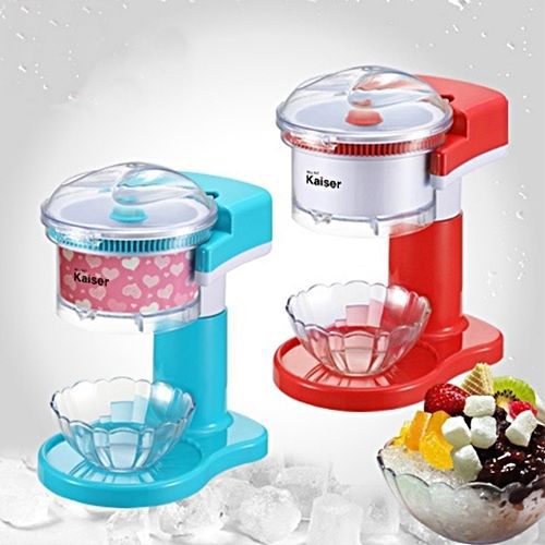 Kaiser Ice Crusher Shaver Snow Cones Maker Machine Fruit Snow Ice Grinding Blue