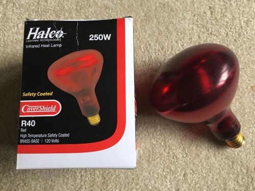 Halco r40 infrared heat lamp bulb 250w for sale