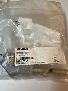 NEW SIEMENS 544-577-25 LIQUID IMMERSION TEMPERATURE SENSOR 2 1/2&#034; PLATINUM 1K