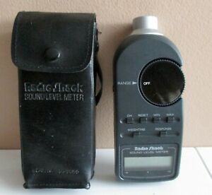 Radio Shack DIGITAL SOUND LEVEL METER  TESTER  w/ Case &amp; Manual