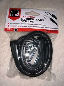 SureBilt 15” EPDM Rubber Tarp Strap, Cargo Tie Down