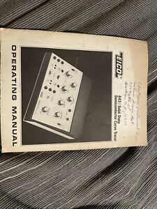 EICO 443 Semiconductor Curve Tracer Operating And Assembly  Manual ORIGINAL OEM