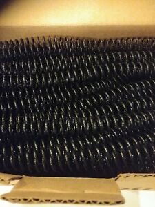 GBC ColorCoil 100 Pieces Acco Brands New In Box 12mm Black Spiral Coils 90 Sheet