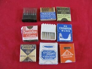 VINTAGE  LARGE LOT SMALL DENTAL BURS