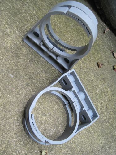 Clic 4&#034; rigid pipe &amp; emt 4.45&#034; - 5&#034; conduit clamp hanger strap flex-lot 2 for sale