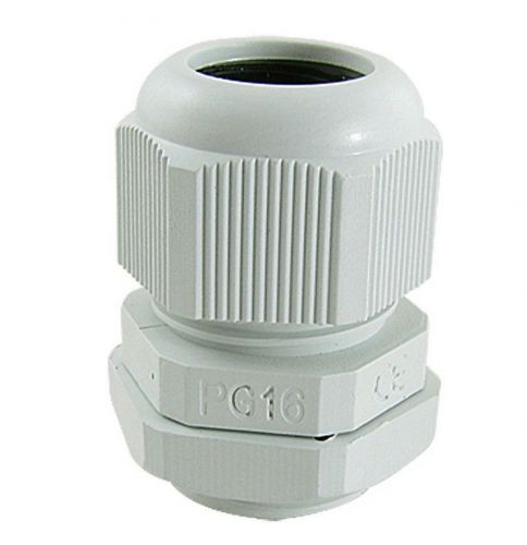 10 Pcs Waterproof PG16 White Plastic Cable Glands Joints