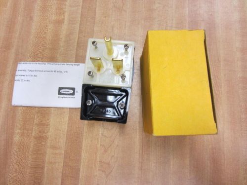 NEW HUBBELL HBL9331 30A 250V 2Pole  3Wire Grounding  Angle Plug