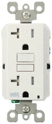 LEVITON WT899-W Tamper Resistant GFCI, 20 Amps, White