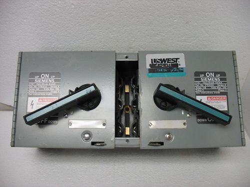 Siemens v7e3233 100 amp, 3 pole, 240v , vacu-break panel board switch double for sale