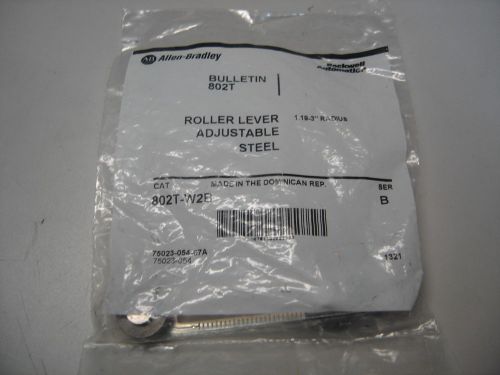 Allen bradley 802t-w2b steel roller lever arm adjustable 1.19-3&#034; rad ser b nib for sale