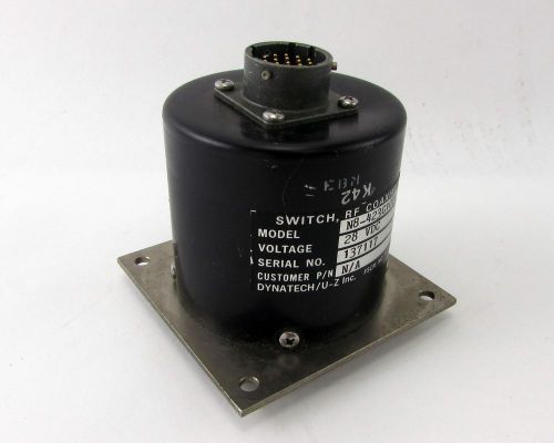 Dynatech n8-423g10fl sp8t 28vdc rf coaxial switch for sale