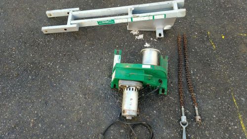 Greenlee 2001 portable cable puller and green lee 2049 for sale