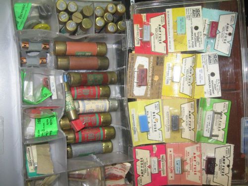 Plastic Box of Random Vintage Fuses