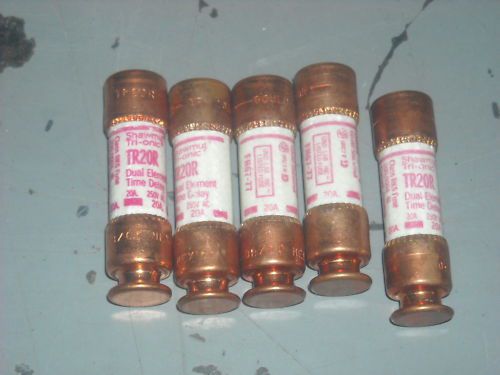 Fuses Shawmut TR20R  250volt  Lot of 5