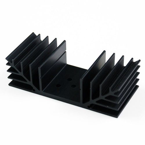 Ss621 to-3 holes x1 aluminum black heatsink heat sink audio amplifier for sale