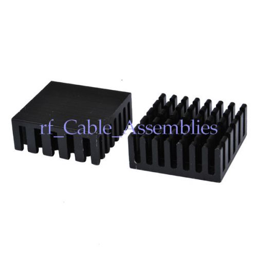 10pcs 25x25x10mm High Quality Aluminum Black Heat Sink For Chip