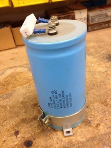 Capacitor, 7800 micro farad, 150 VDC w/ base mount bracket and 1.5K resistor