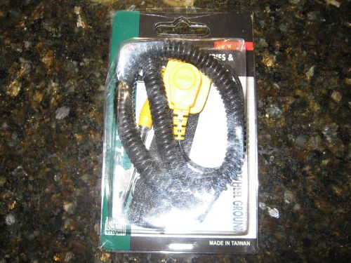 ECLIPSE 900-022 ESD Wrist Strap,Adj,10 ft L,Yellow/Black