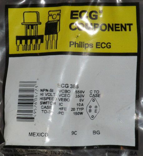 ECG385 NTE385 equiv QTY:1