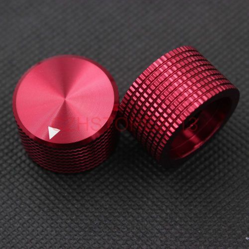 10XSolid Aluminum Turntable CD Amplifier 6mm Shaft Potentiometer Knob,25*15.5mm