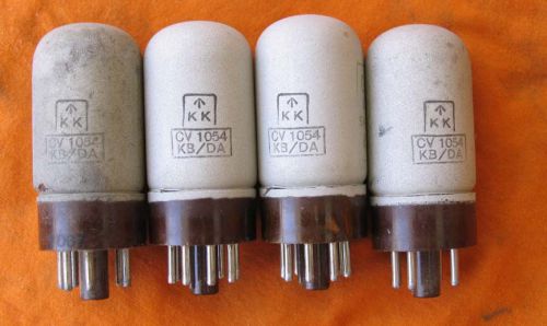 4 TUBES Mullard CV1054 EB34 1638 ARDD5 VR54 10E/11400 VT202_GPO