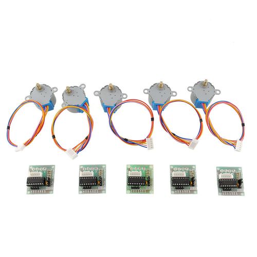 5X 5V Stepper Motor 28BYJ-48 + ULN2003 Driver Module Board for Arduino #