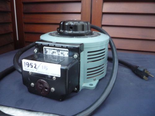 POWERSTAT 3PN236B, INPUT 240V, 1 PH.-OUTPUT 0 - 280V,10A, 2.8KVA (ITEM # 1952/15