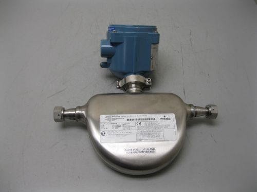 1/2&#034; Micro Motion CMFS015 Mass Flow Sensor 2400 Transmitter E14 (1705)