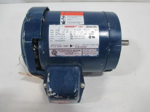 US MOTORS F045A UNIMOUNT 125 AC 1/3HP 230V 460V 1745RPM 56C 3PH  MOTOR D207905