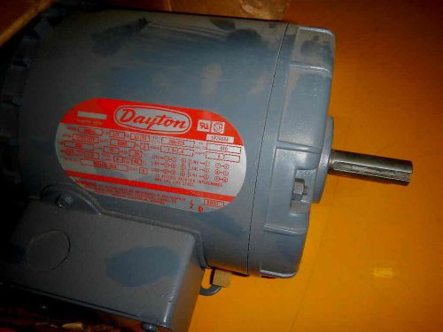 DAYTON 1/3 HP 1725 RPM 208-230/460 VOLT MOTOR 2N864L 2N864 3PH 60/50 Cy