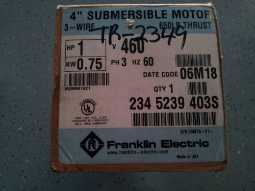 Franklin Electric 1 HP submersible pump motor water pump